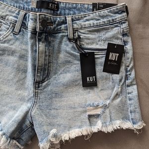 Kut from the Kloth Jane High Rise Denim Jean Short (Adrenaline Wash) 8